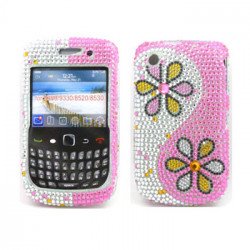BlackBerry 8520 9300 Diamond Case (Flower)